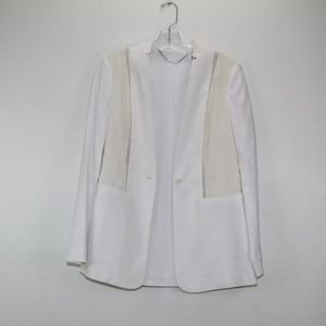 Elie Tahari Bonnie Lace Inset Blazer Women's